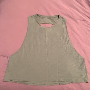 NWOT Cut-Open Back Crop Tank